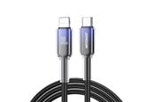 USB kabel - Joyroom S-A42 Crystal-Clear Series 30W USB-C - Lightning cable 1.2m - black - S-A42_CL_B