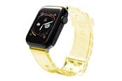 Smartwatch - Tilbehør - Hurtel Silicone Strap Bracelet Bracelet Strap Light for Apple Watch 38 / 40 mm - Yellow - 5907769332814