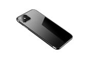 Mobil - Covers & Cases - Hurtel Clear Color Case Gel TPU Electroplating Frame Cover for Samsung Galaxy A22 4G Black - 5907769334764