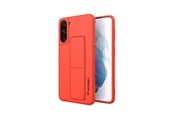 Mobil - Covers & Cases - Wozinsky Kickstand Case Silicone Case with Stand Case for Samsung Galaxy S21+ 5G Red - 9111201941427