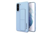 Mobil - Covers & Cases - Wozinsky Kickstand Case Silicone Case with Stand Samsung Galaxy S21+ 5G Light Blue - 9111201941441