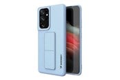 Mobil - Covers & Cases - Wozinsky Kickstand Case Silicone Case with Stand Samsung Galaxy S21 Ultra 5G Light Blue - 9111201941533