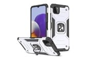 Mobil - Covers & Cases - Wozinsky Ring Armor Armored Hybrid Case Cover + Magnetic Holder Samsung Galaxy A22 4G Silver - 9111201944862