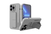 Mobil - Covers & Cases - Wozinsky Kickstand Case Silicone Case with Stand iPhone 13 mini gray - 9145576234259