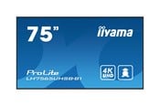 Infoskærme & Digital Skiltning - iiyama ProLite LH7565UHSB-B1 75" Class (74.5" viewable) LED-backlit LCD display - 4K - for digital signage - LH7565UHSB-B1