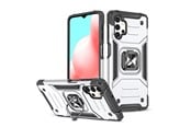 Mobil - Covers & Cases - Wozinsky Ring Armor Armored Hybrid Case Cover + Magnetic Holder Samsung Galaxy A73 Silver - 9145576243565