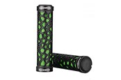 Cykeltilbehør - Rockbros 2017-14AGN bicycle grips - black and green - Rockbros-2017-14AGN