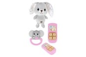 Babylegetøj - Toi-Toys Little Stars Baby Cuddly Toy Plush Rabbit with Rattle and Telephone 3-piece. - 72808Z
