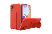 Mobil - Covers & Cases - Wozinsky Kickstand Case Silicone Case with Stand Case for Xiaomi Redmi Note 11 Pro Red - 9145576247495