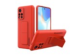Mobil - Covers & Cases - Wozinsky Kickstand Case Silicone Case with Stand Case for Xiaomi Poco M4 Pro 5G Red - 9145576247532
