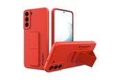Mobil - Covers & Cases - Wozinsky Kickstand Case Silicone Case with Stand Samsung Galaxy S22+ Case Red - 9145576247655