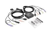 KVM-switch - Eaton series 2-Port USB/HD Cable KVM Switch with Audio/Video Cables and USB Peripheral Sharing - B032-HUA2