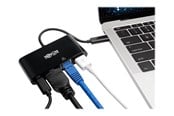 Dockingstation - Eaton Series USB C to HDMI Multiport Video Adapter Converter w/ USB-A Hub USB-C PD Charging Port & Gigabit Ethernet Port Thunderbolt 3 Compatible USB Type C to HDMI USB Type-C - U444-06N-H4GUBC