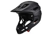 Cykeltilbehør - Wozinsky fullface bicycle helmet with detachable visor light 57-62 cm - black - 5907769380921