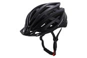 Cykellygter - Wozinsky MTB Bike Helmet with Detachable Visor and USB Rear Light 57-62 cm - Black - 5907769380907