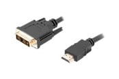 Skærmkabel - Lanberg adapter cable - HDMI / DVI - 1.8 m - CA-HDDV-10CC-0018-BK