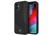 Mobil - Covers & Cases - Mercedes  Leather Perforated Area Case for iPhone 12 mini - Black - 3666339013172