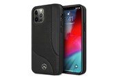 Mobil - Covers & Cases - Mercedes Leather Perforated Area Case for iPhone 12 Pro Max - Black - 3666339013196