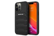 Mobil - Covers & Cases - Mercedes AMG Leather Debossed Lines Case for iPhone 13 Pro / iPhone 13 - Black - 3666339018955