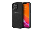 Mobil - Covers & Cases - Mercedes AMG Leather Curved Lines Case for iPhone 13 Pro Max - Black - 3666339019006