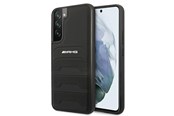 Mobil - Covers & Cases - Mercedes AMG Leather Debossed Lines Case for Samsung Galaxy S22+ - Black - 3666339043629