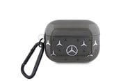 Mobil - Covers & Cases - Mercedes Large Star Pattern Case for AirPods Pro 2 (2022/2023) - Black - 3666339113049