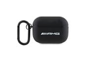 Mobil - Covers & Cases - Mercedes AMG Leather White Logo Case for AirPods Pro 2 (2022/2023) - Black - 3666339113605
