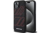 Mobil - Covers & Cases - Mercedes AMG Silicone Large Rhombuses Pattern MagSafe Case for iPhone 15 / 14 / 13 - Black - 3666339141165
