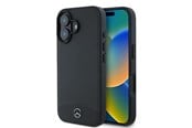 Mobil - Covers & Cases - Mercedes Textured And Plain Leather MagSafe Case for iPhone 16 - Black - 3666339312503
