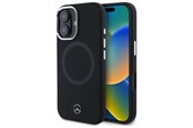 Mobil - Covers & Cases - Mercedes MEHMP16S23SUTTK iPhone 16 6.1" Black/Black Hardcase Silicone Tonal MagSafe Logo - 3666339326883