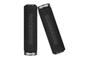 Cykeltilbehør - Rockbros BT1001BKBK sponge bicycle handlebar grips - black - BT1001BKBK