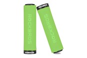 Cykeltilbehør - Rockbros BT1001GNBK sponge bicycle handlebar grips - green and black - BT1001GNBK
