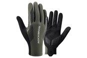 Cykeltilbehør - Rockbros cycling gloves spring/summer/autumn full size: M - green - 8386824304695
