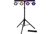Musik & DJ Instrumenter - Algam Lighting 2-i-1 LED spotlights på stativ med fodcontroller - LAL STAGE-BAR II