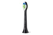 Eltandbørste - Philips Tandbørstehoveder Sonicare W2 Optimal White HX6068 - replacement brushhead - black - HX6068/88