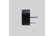 Afbrydermateriel - NORM K, Flad stikprop, Med jord, Sort - 44011