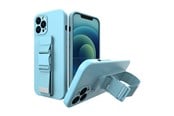 Mobil - Covers & Cases - Hurtel Rope Case Gel Lanyard Cover Chain Purse Lanyard Xiaomi Redmi Note 10 5G / Poco M3 Pro Blue - 5907769330179
