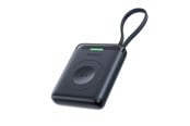 Powerbank - Baseus EnerFill FW11 5W Power Bank for Apple Watch with Built-in Cable - Black Powerbank - Sort - E0205301