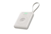 Powerbank - Baseus EnerFill FW11 5W Power Bank for Apple Watch with Built-in Cable - White Powerbank - Hvid - E0205302