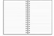 Blokke, Formularer & Notesbøger - Burde Notebook A5 Silver Flower - 92771200
