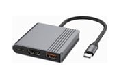USB hub - Gembird 3-Port USB-C USB hub - USB 3.2 - 3 ports - Grå - A-CM-COMBO3-05