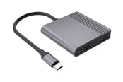 USB hub - Gembird 3-Port USB-C USB hub - USB 3.2 - 3 ports - Grå - A-CM-COMBO3-04