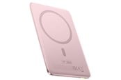 Powerbank - Baseus PicoGo AM41 5000mAh 20W Ultra-Slim Power Bank MagSafe Compatible with Simple USB-C 60W 30cm Cable - Pink Powerbank - Pink - 5000 mAh - P1007680C453-00