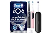Eltandbørste - Oral-B Eltandbørste iO6 BlackLava/PinkSand Sens Duo + 1 Extra Refill - 8006530067508