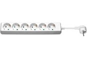 Strømkabel (ekstern) - Pro 6-Way Power Strip 5 m white 5 m - 6x safety soc - 4040849388408