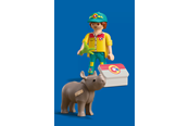 Figur - Playmobil DuoPack skovfoged med næsehorn - 72025