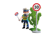 Playmobil - Playmobil Figures - Politibetjent med fartmåler - 72029