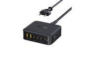 Mobil - Adaptere & Opladere - Baseus EnerFill FH21 120W Charging Station 4xUSB-C + 2xUSB-A - Black - E0120T00