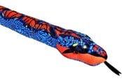 Plys - Wild Republic Plush Toy Snakes 137 cm Blue And Orange - 23524
