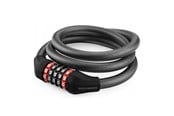 Cykeltilbehør - Rockbros RKS507-1BK bicycle lock with combination 1.8 m - black - RKS507-1BK